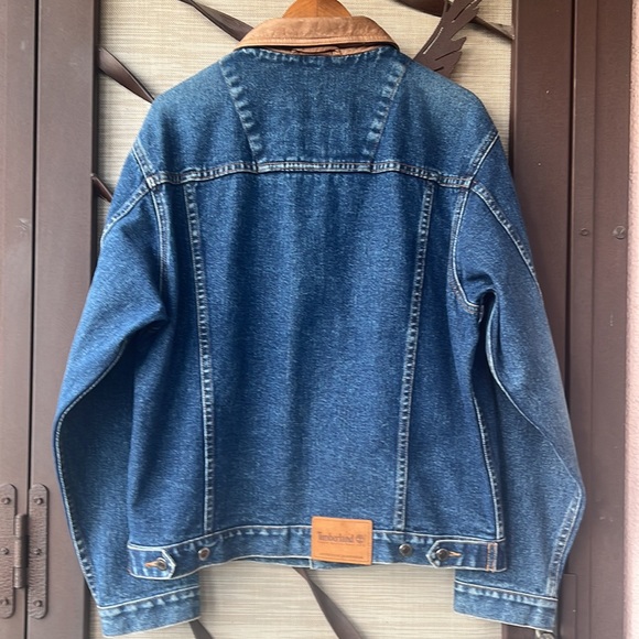 Vintage Timberland 90’s Blue Denim Men’s Jean Jacket - Picture 7 of 12